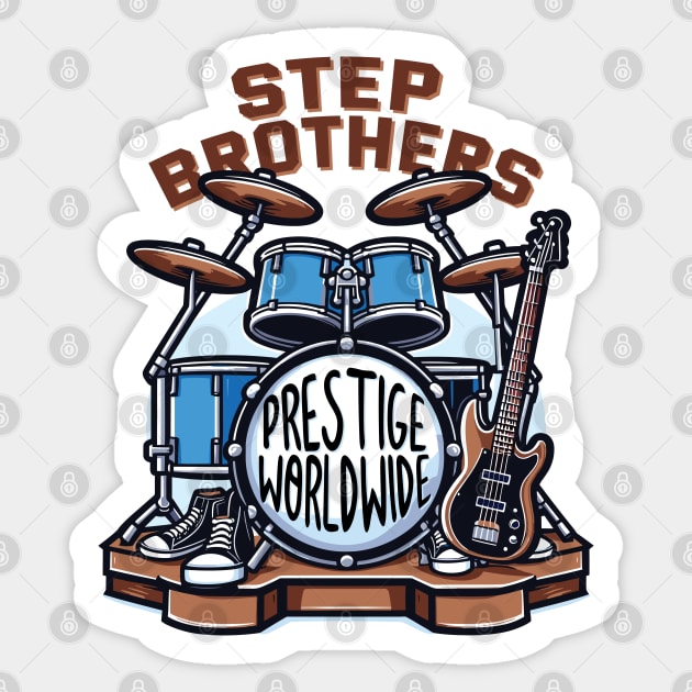 Step Brothers Drum //\\ Vintage Fan Art Sticker by Trendsdk